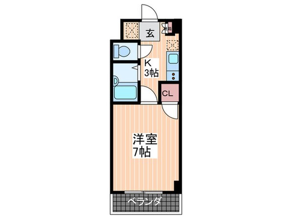 フルリ－ル沖西の物件間取画像